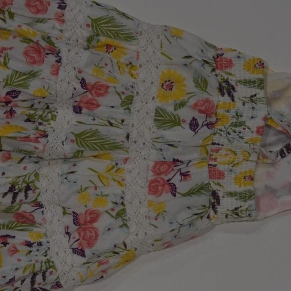 Little Girls Sun Dress Size 2T Floral Summer Sleeveless